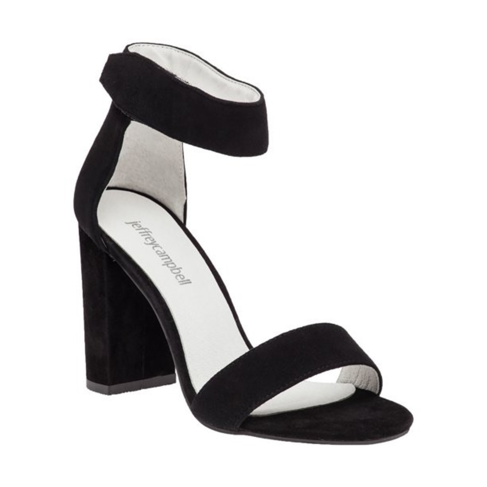 Jeffrey Campbell Lindsay Black Suede Heel SIZE: 8